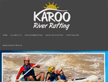 Tablet Screenshot of karoo-river-rafting.co.za